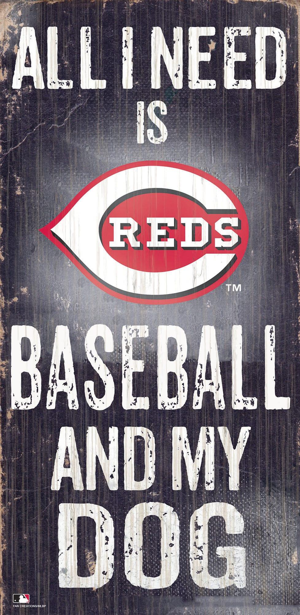 fan creations Cincinnati Reds My Dog 6x12 Sign