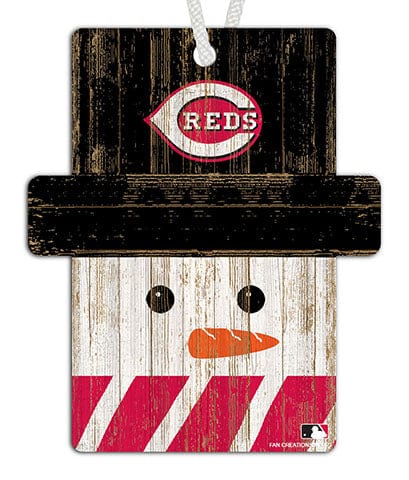 fan creations Cincinnati Reds Snowman Ornament