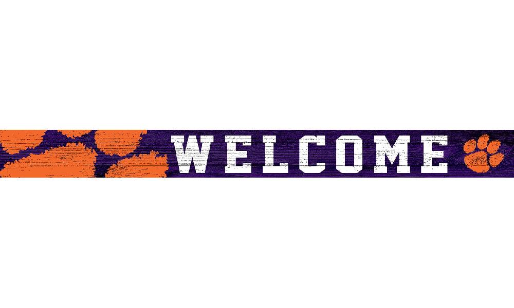 fan creations Clemson 16in Welcome Strip