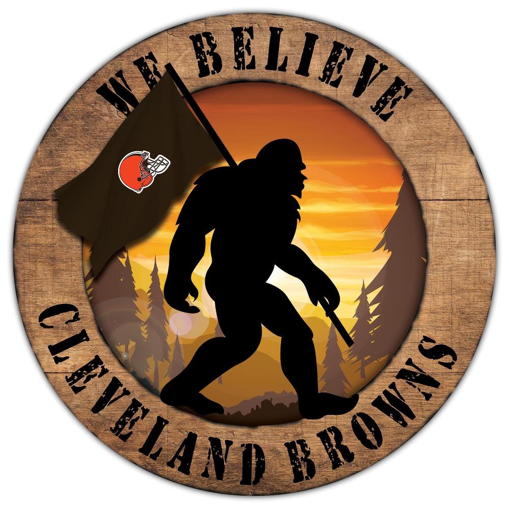fan creations Cleveland Browns Bigfoot 12in Circle