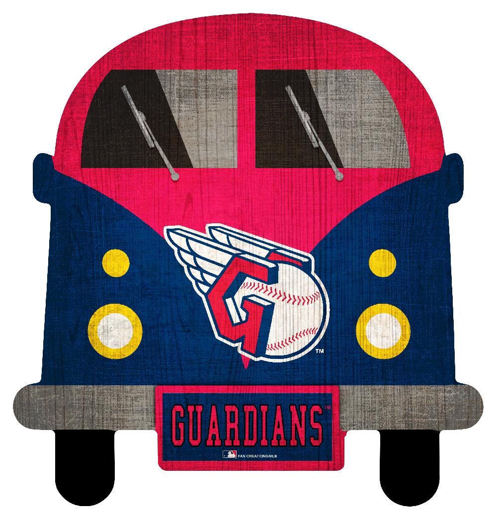 fan creations Cleveland Guardians 12" Team Bus Sign