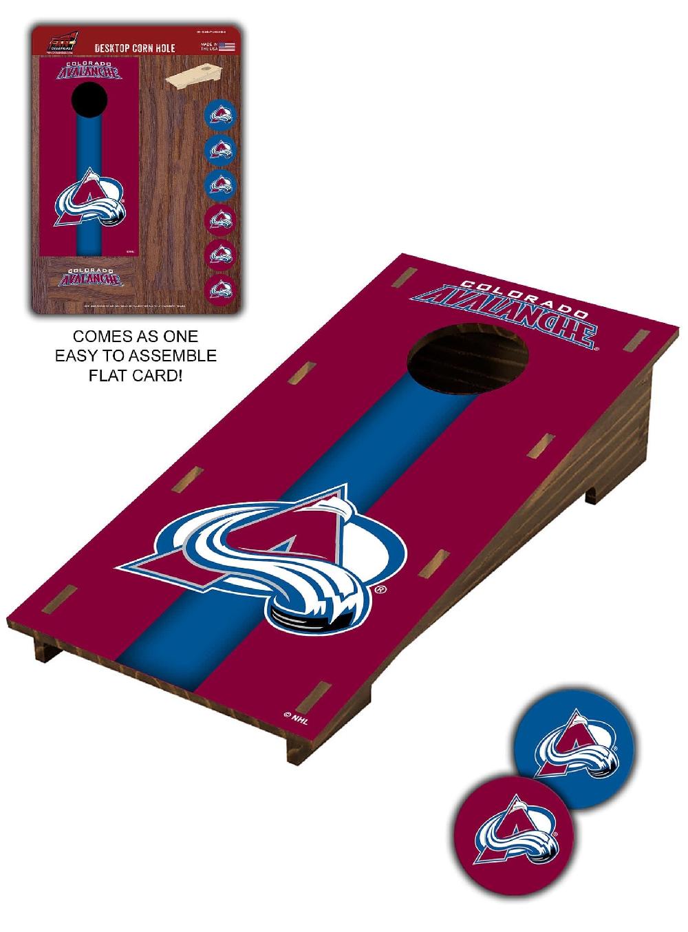 fan creations Colorado Avalanche Desktop Cornhole
