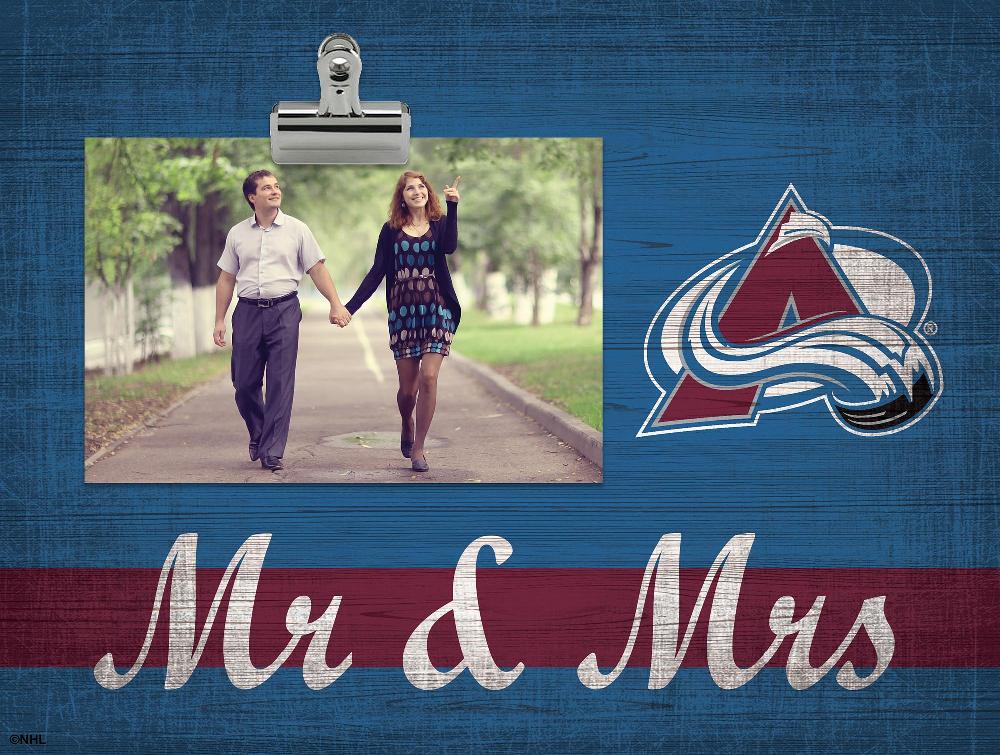 fan creations Colorado Avalanche Mr & Mrs Clip Frame