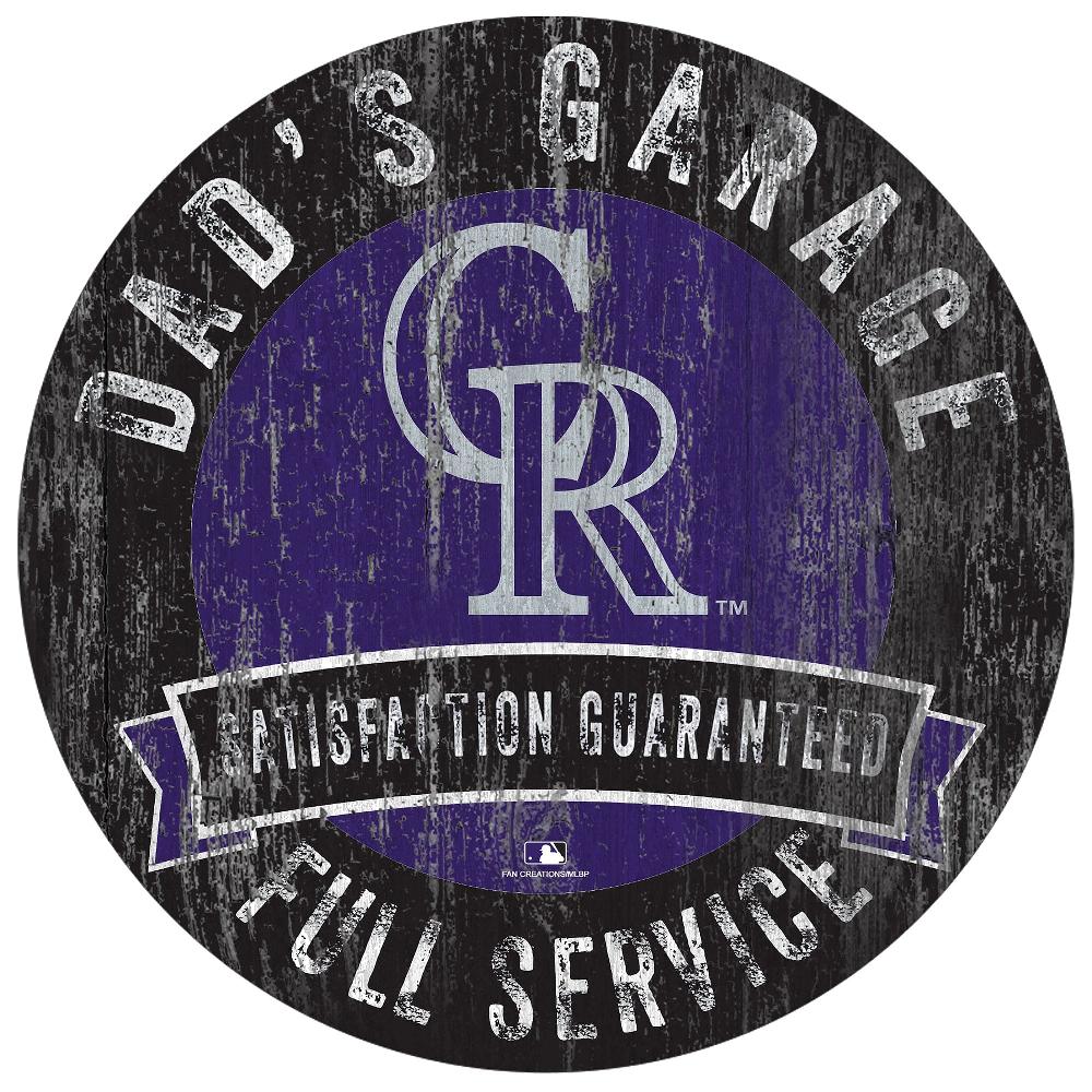 fan creations Colorado Rockies Dad's Garage Sign