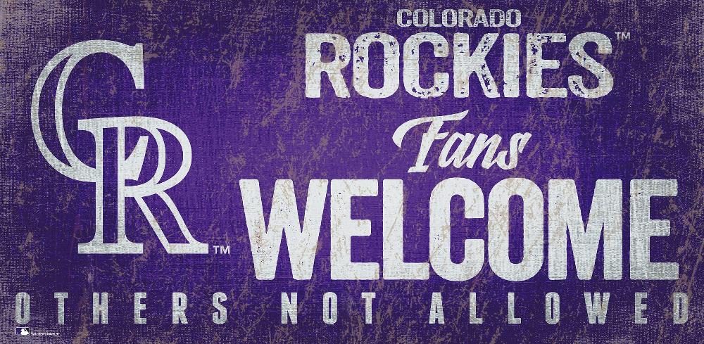 fan creations Colorado Rockies Fans Welcome Sign