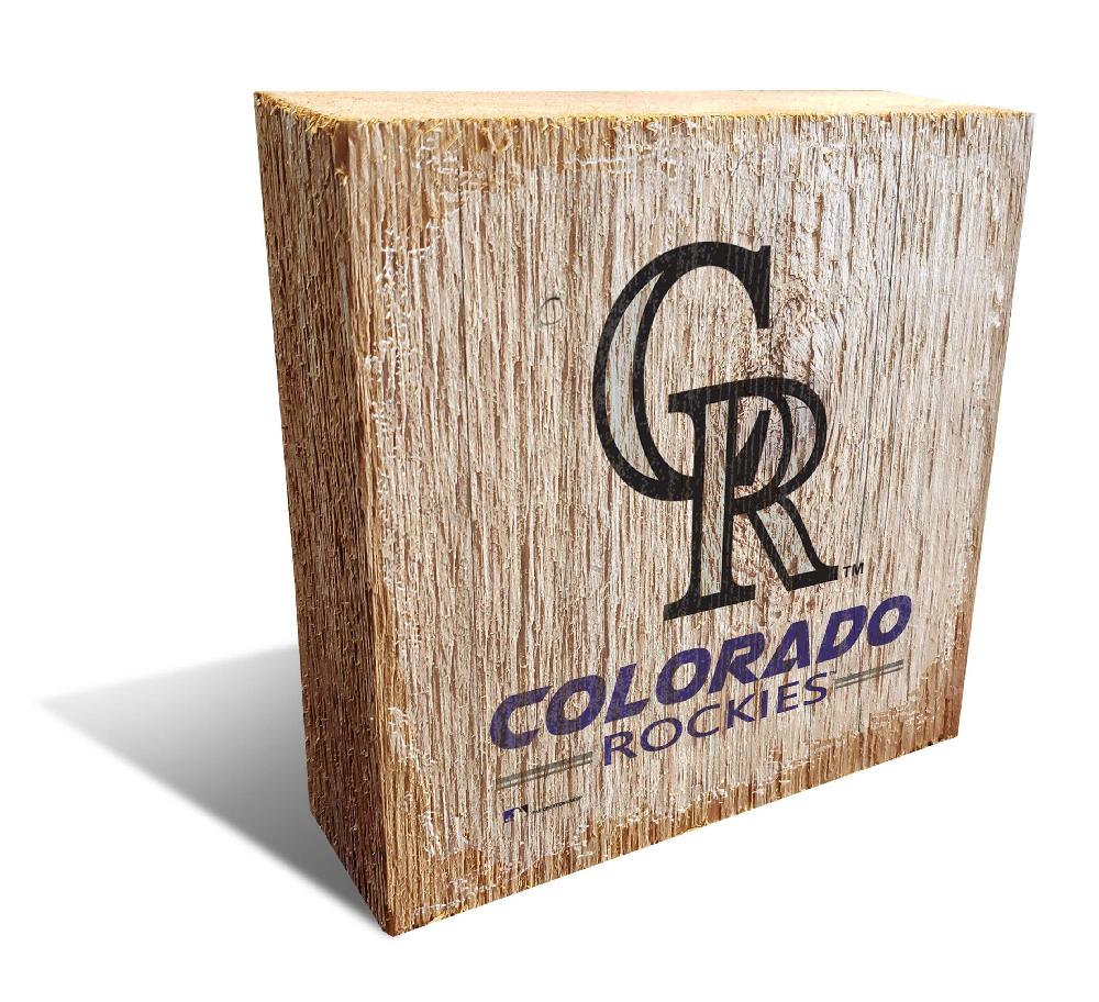 fan creations Colorado Rockies Team Logo Block