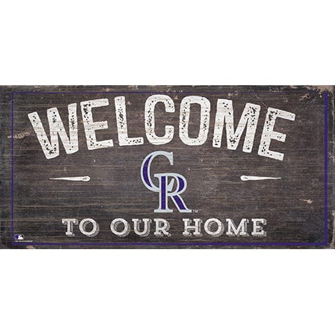 fan creations Colorado Rockies Welcome Home Sign
