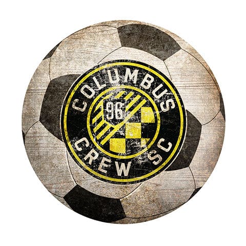 fan creations Columbus Crew 12" Soccer Shaped Sign