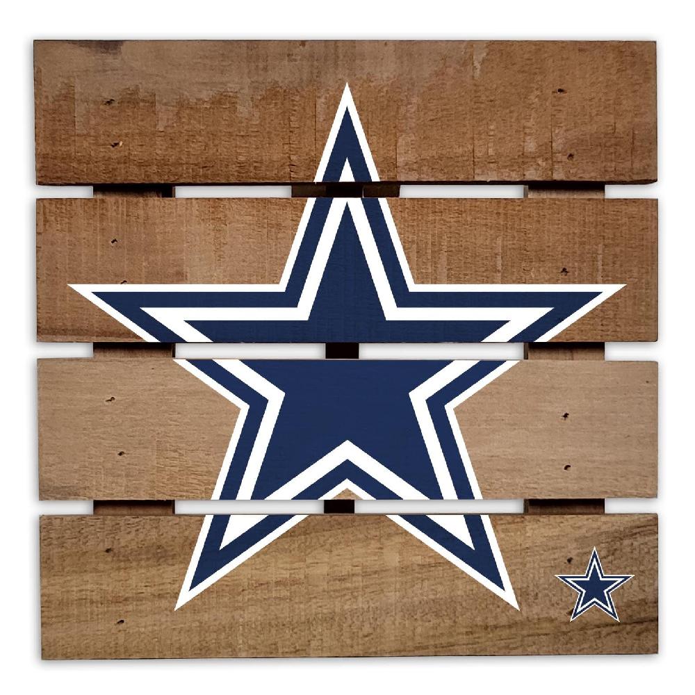 fan creations Dallas Cowboys 8in Wooden Hotplate