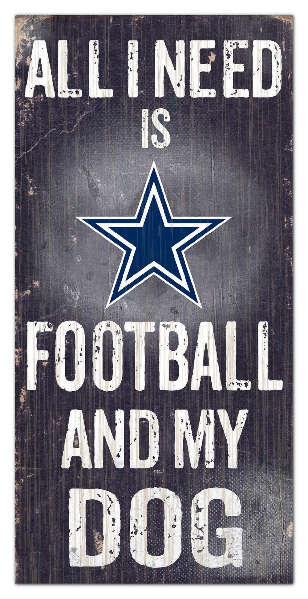 fan creations Dallas Cowboys My Dog 6x12 Sign