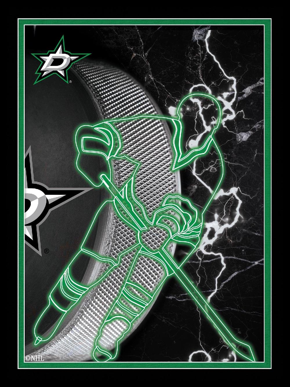 fan creations Dallas Stars Neon Player 12x16