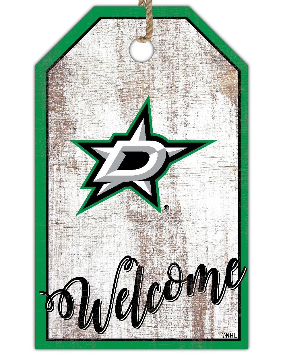 fan creations Dallas Stars Welcome 11x19 Tag
