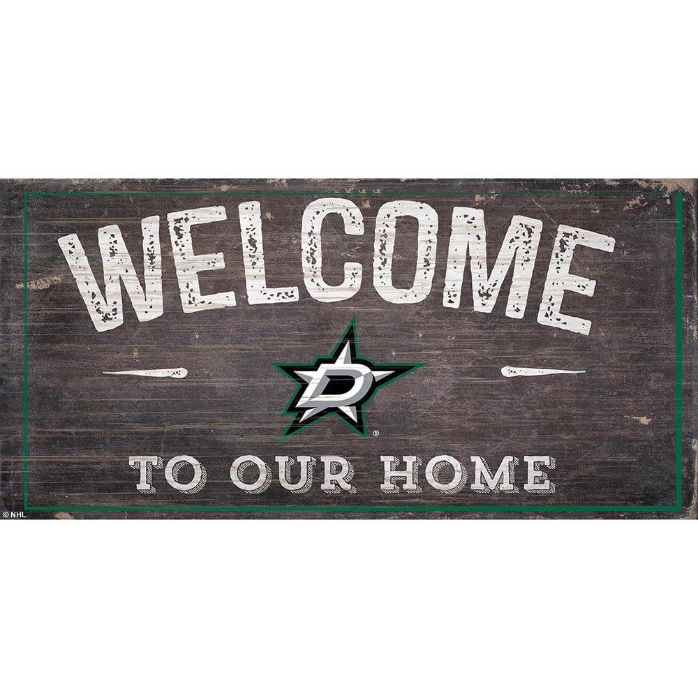 fan creations Dallas Stars Welcome Distressed 6x12