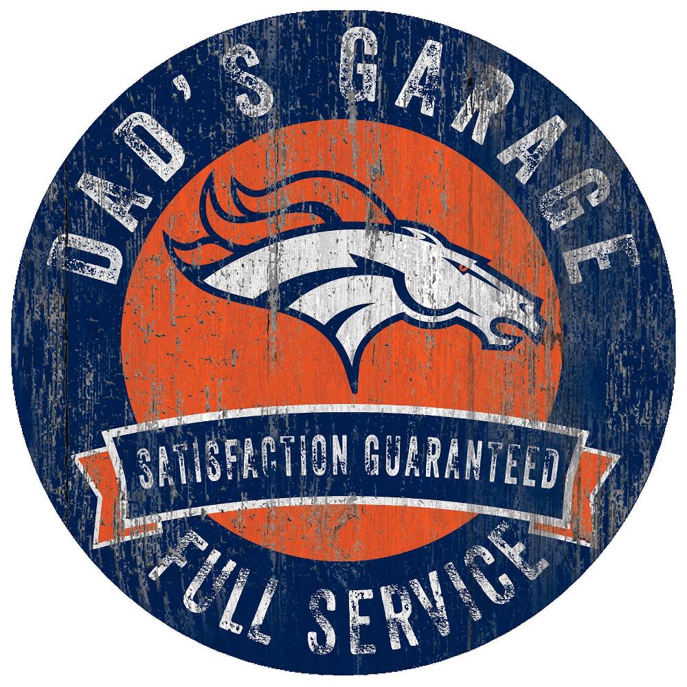 fan creations Denver Broncos Dad's Garage Sign