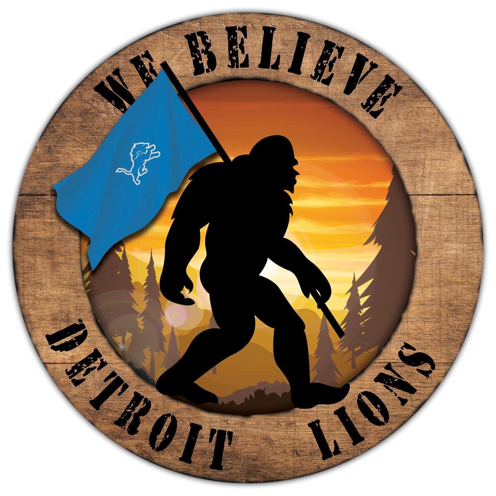 fan creations Detroit Lions Bigfoot 12in Circle