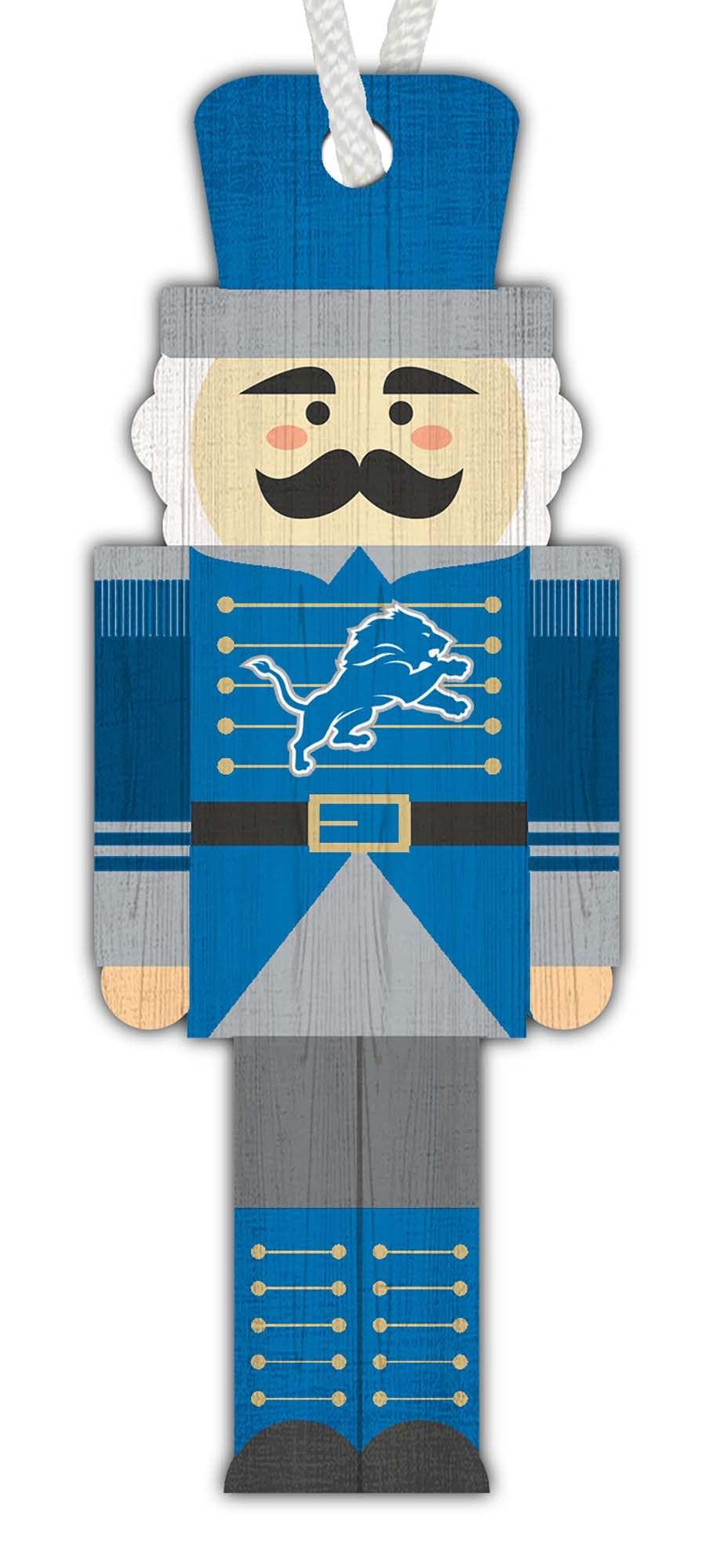 fan creations Detroit Lions Nutcracker Ornament