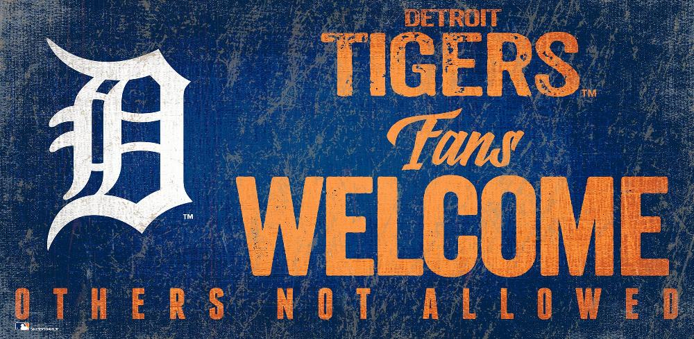 fan creations Detroit Tigers Fans Welcome Sign