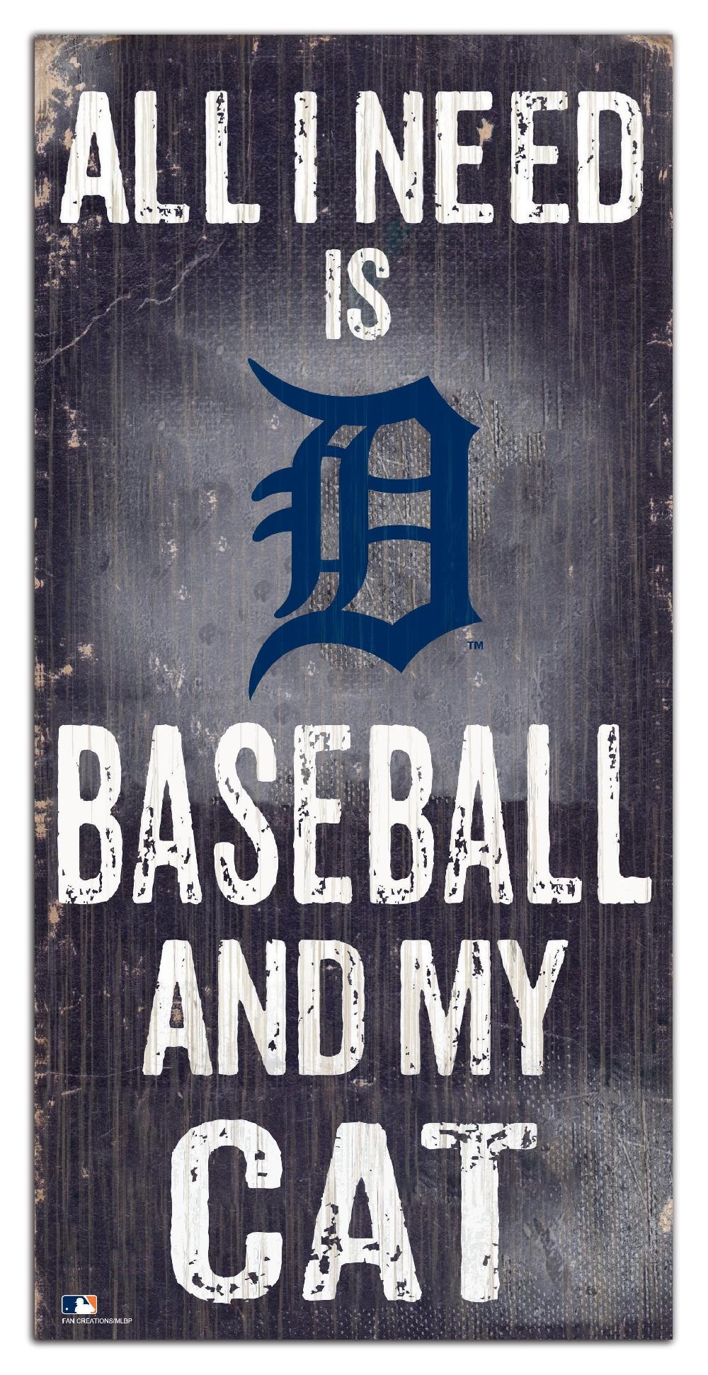 fan creations Detroit Tigers My Cat 6x12 Sign