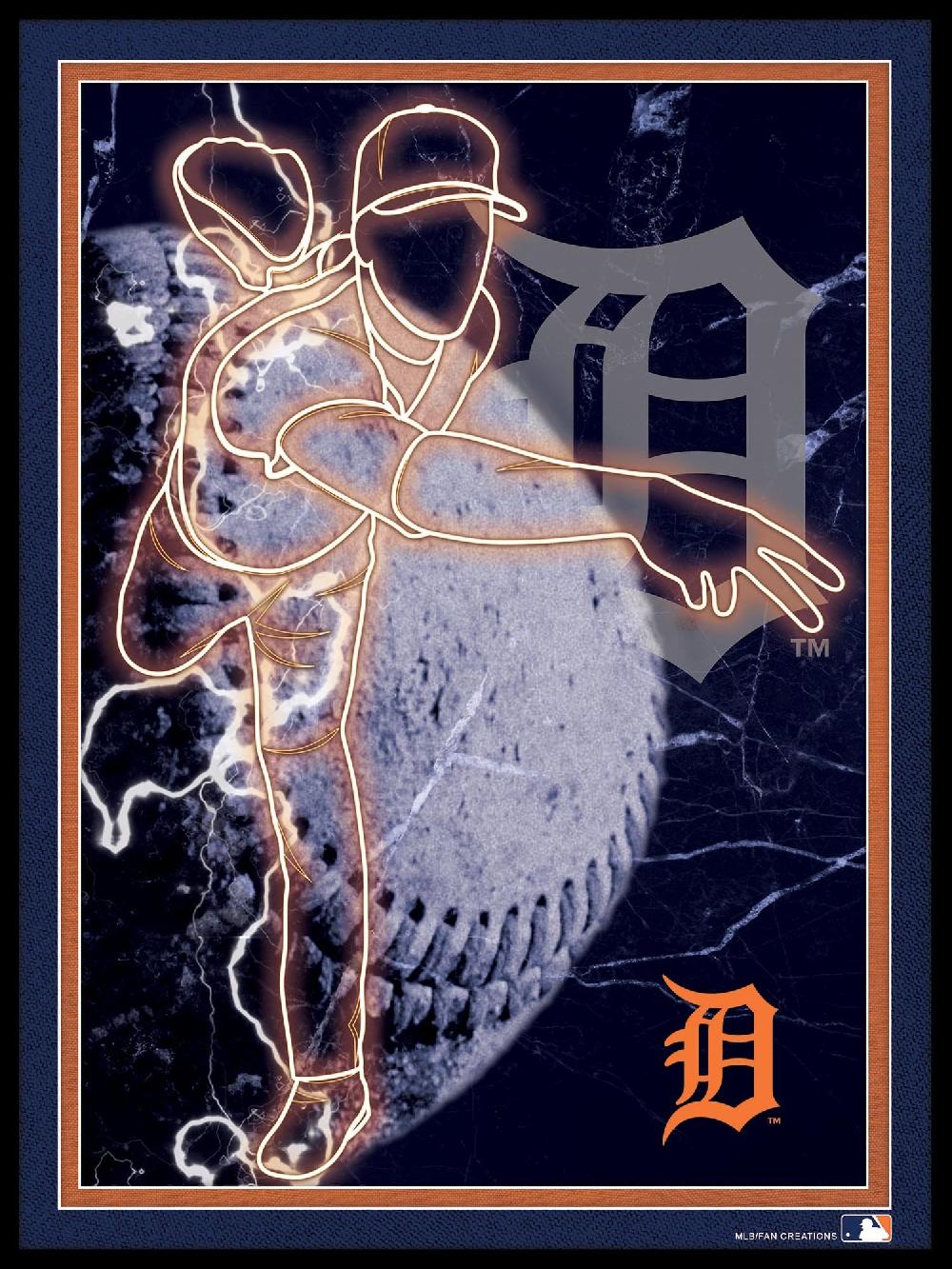 fan creations Detroit Tigers Neon Player 12x16