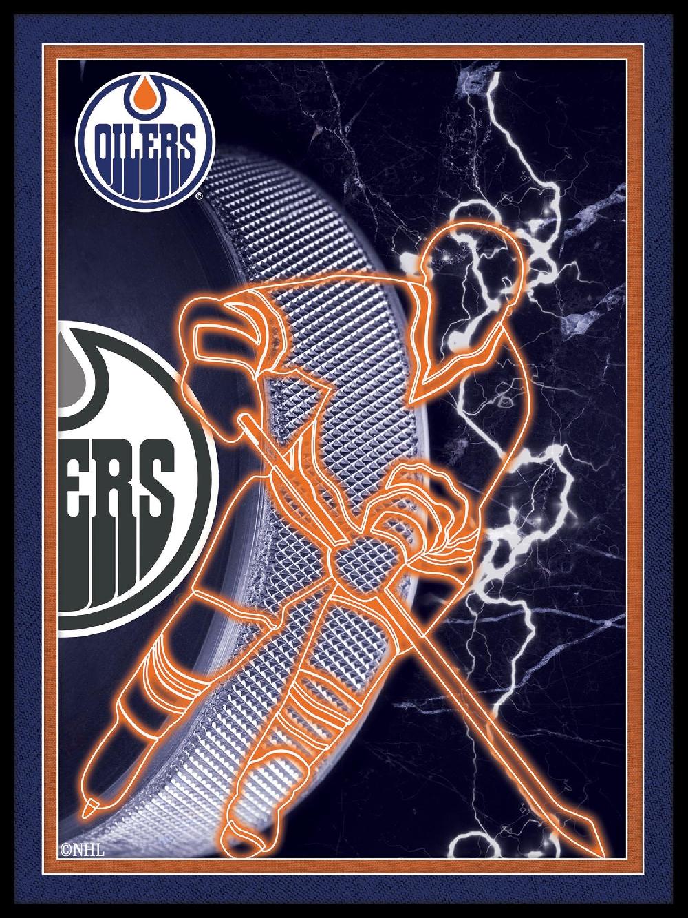 fan creations Edmonton Oilers Neon Player 12x16