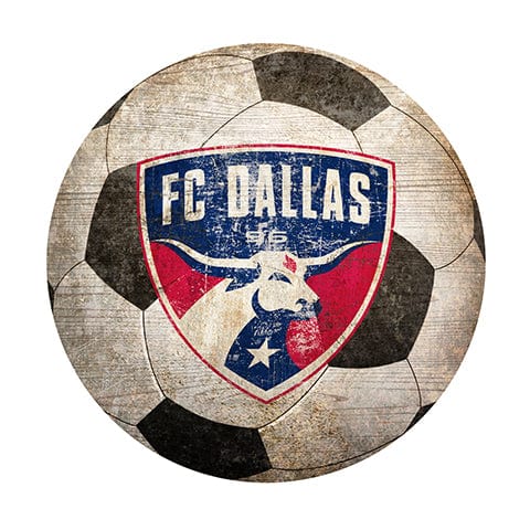 fan creations FC Dallas 12" Soccer Shaped Sign