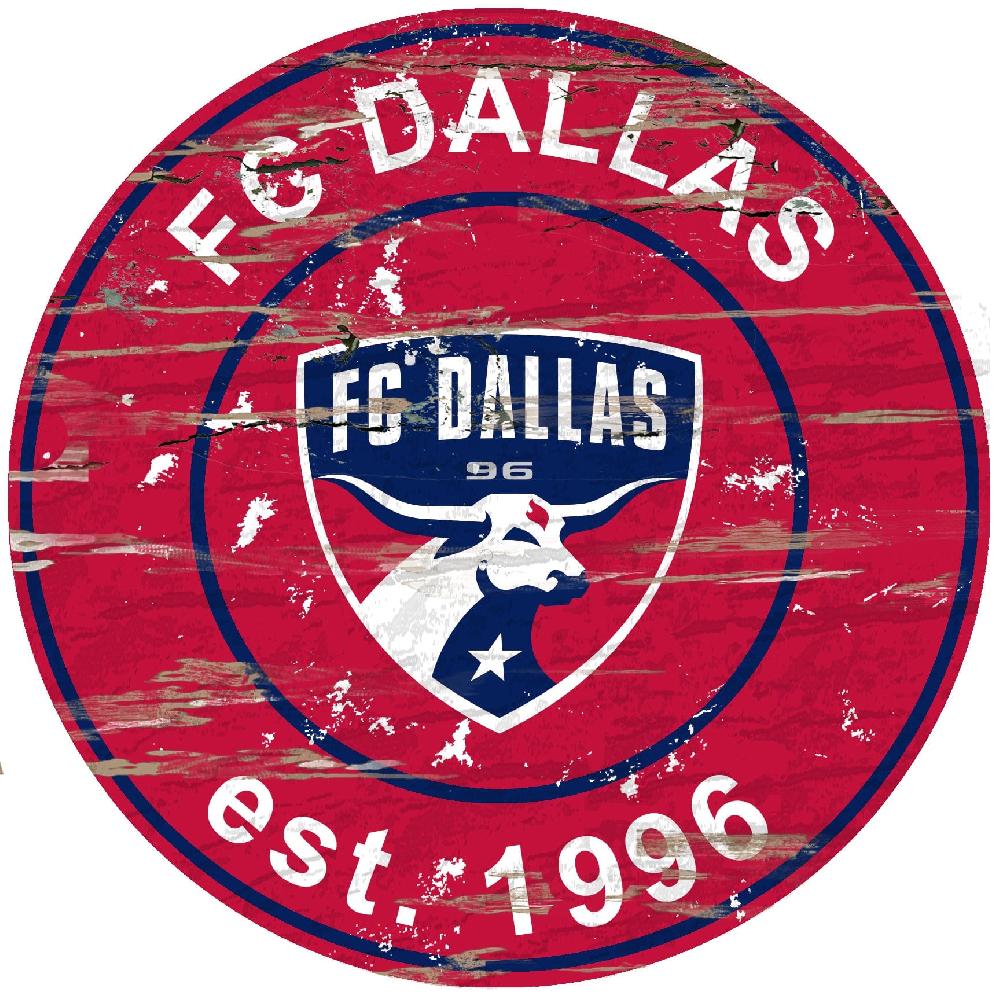 fan creations FC Dallas Distressed 24" Circle