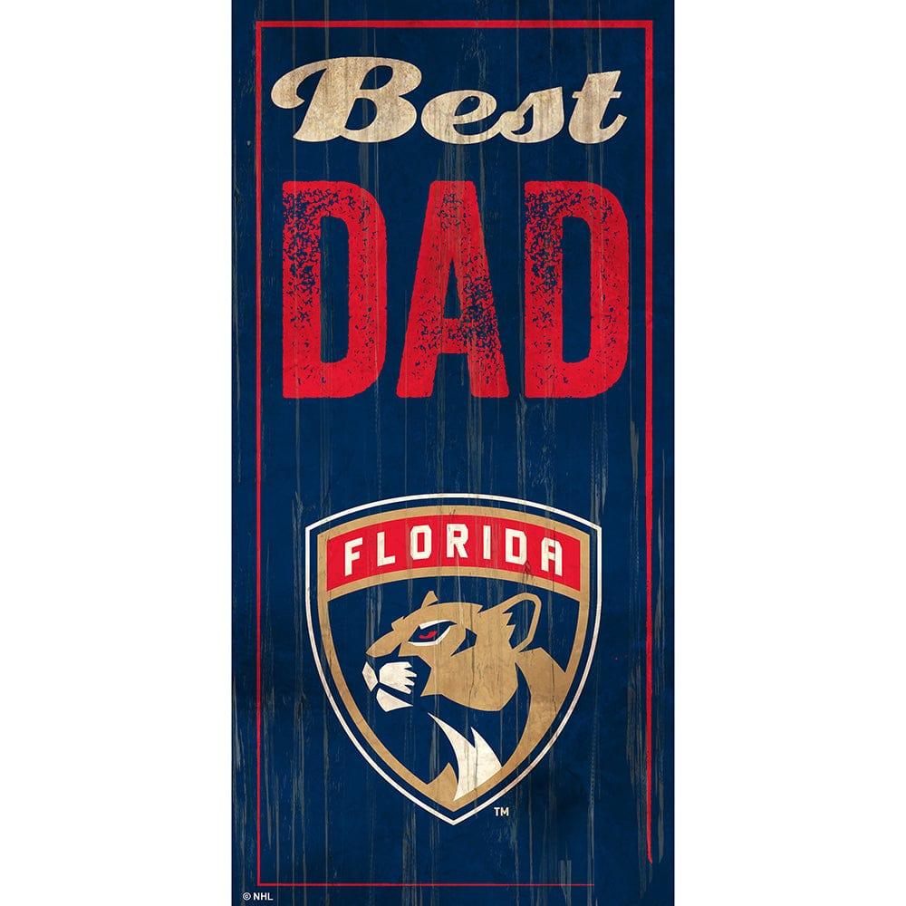 fan creations Florida Panthers Best Dad 6x12 Sign