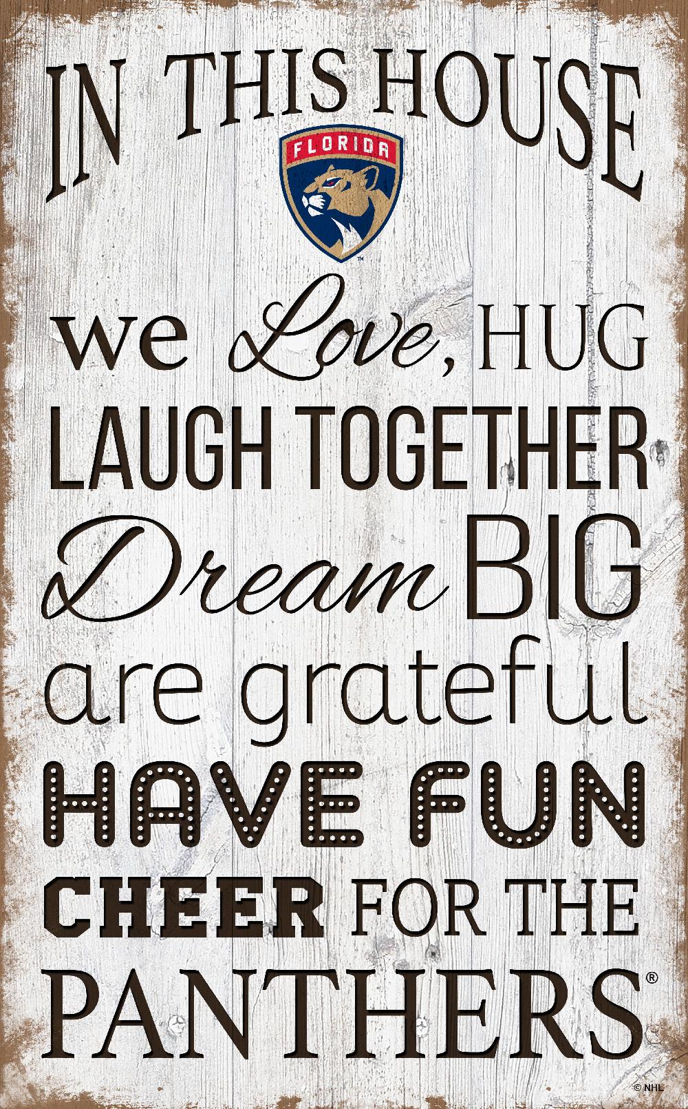 fan creations Florida Panthers In This House 11x19