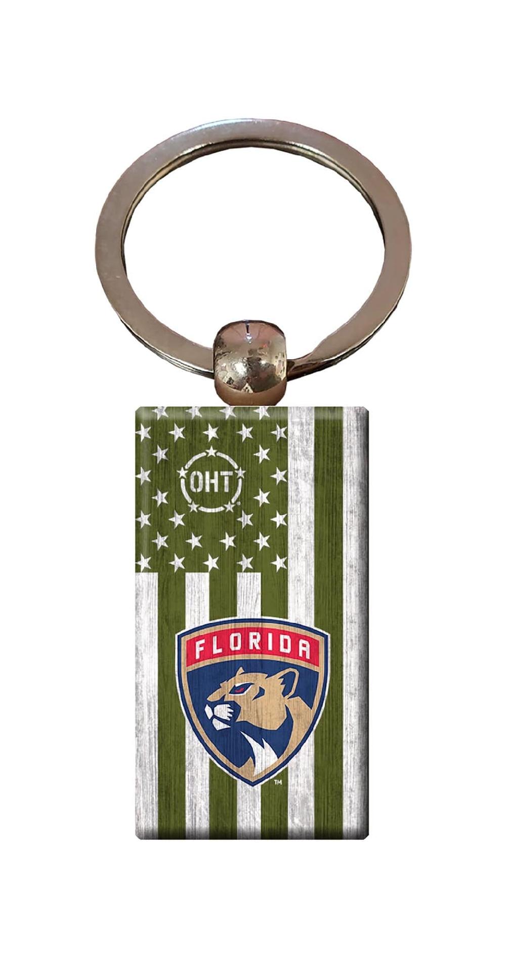 fan creations Florida Panthers OHT Flag Keychain