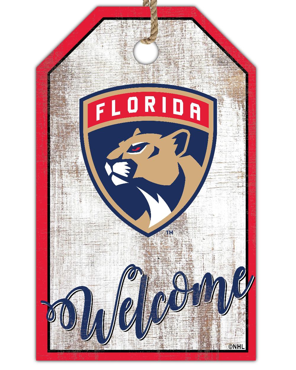 fan creations Florida Panthers Welcome 11x19 Tag