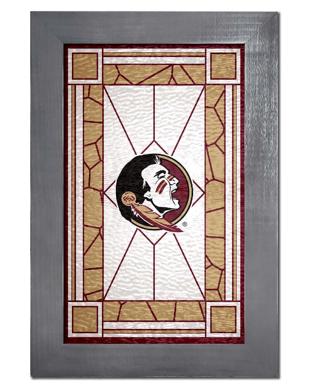 fan creations Florida State Stained Glass 11x19