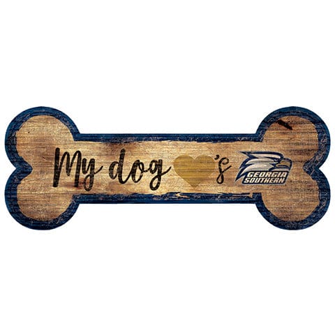 fan creations Georgia Southern Dog Bone Sign