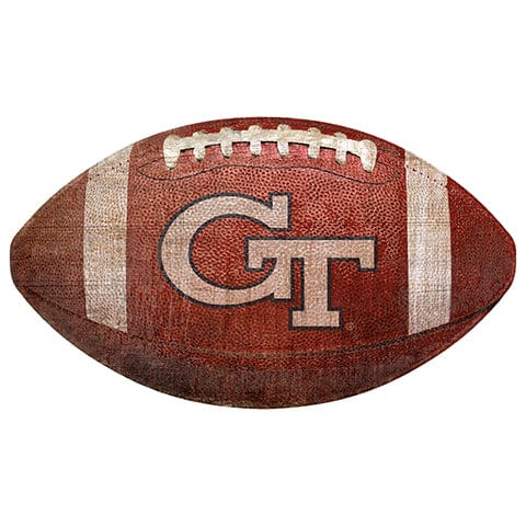 fan creations Georgia Tech 12" Football Shaped Sign