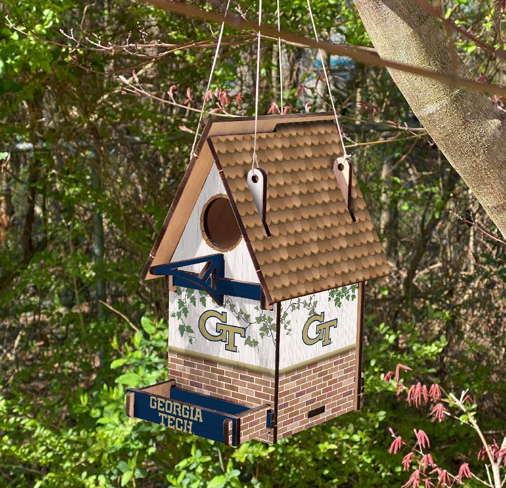 Fan Creations Georgia Tech Bird House Unassembled