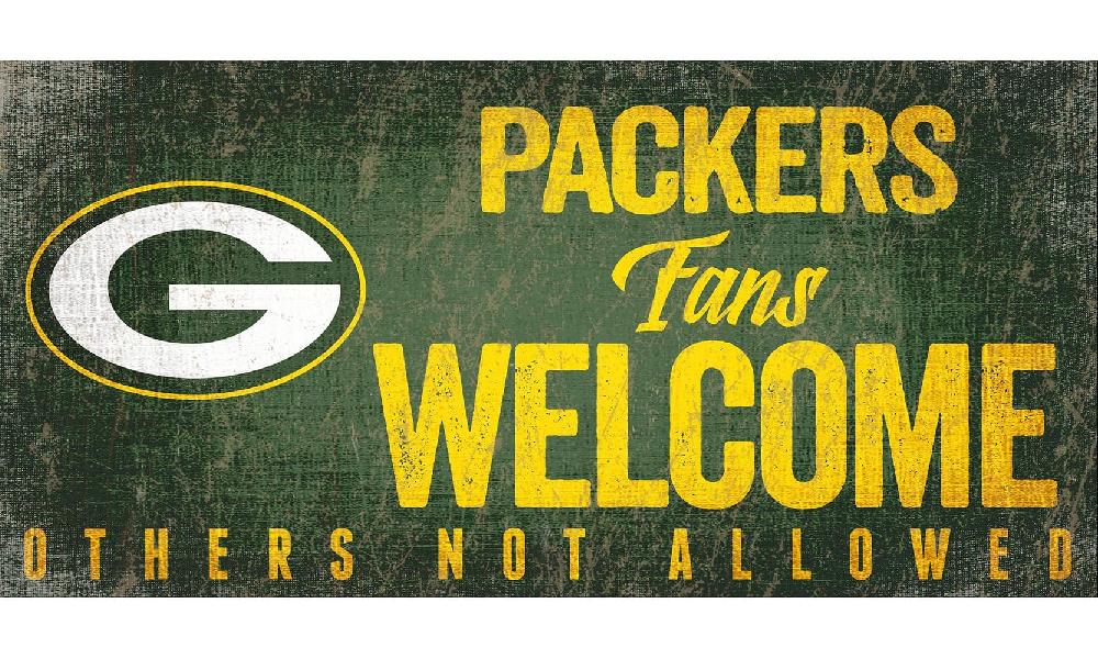 Fan Creations Green Bay Packers Fans Welcome Sign