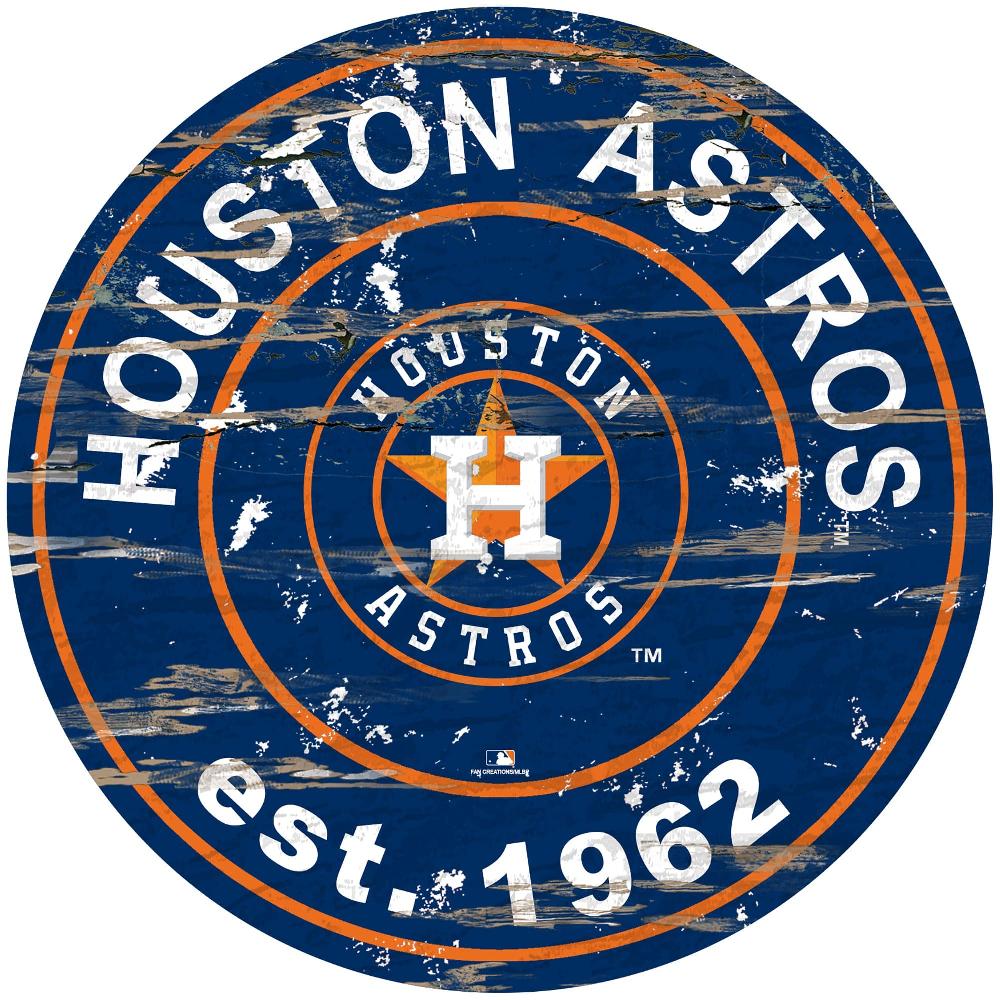 fan creations Houston Astros Distressed 24" Circle