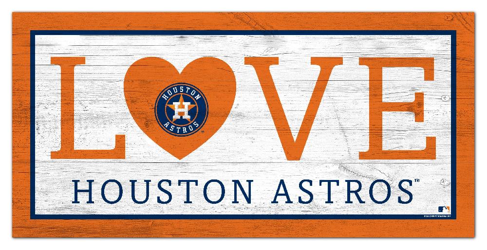 fan creations Houston Astros Love 6x12 Sign