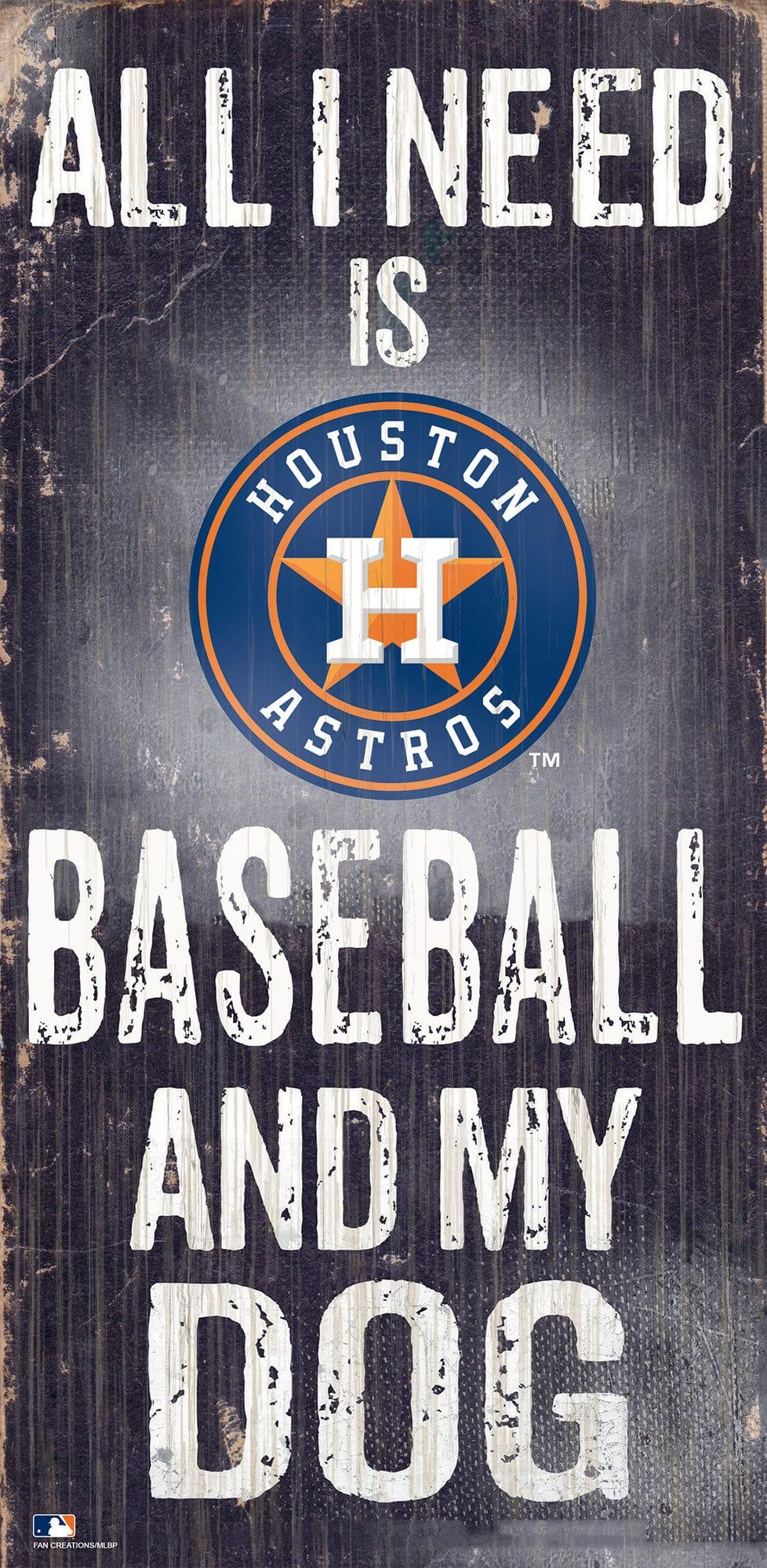 fan creations Houston Astros My Dog 6x12 Sign