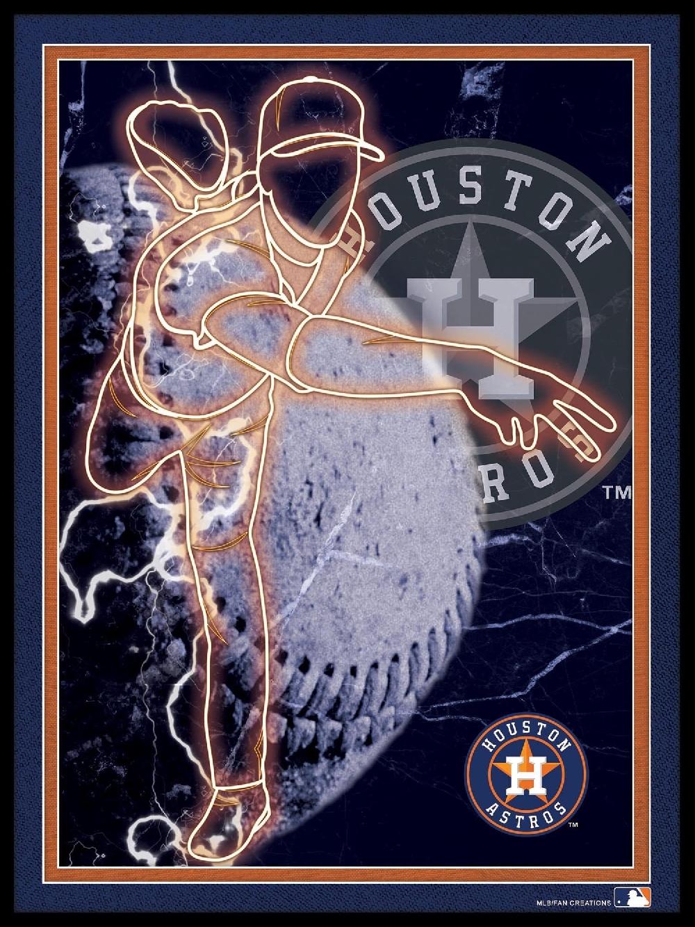 fan creations Houston Astros Neon Player 12x16