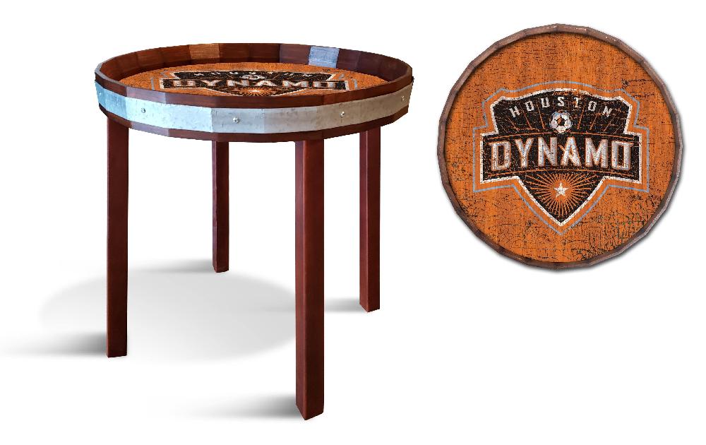fan creations Houston Dynamo Barrel Top Side Table