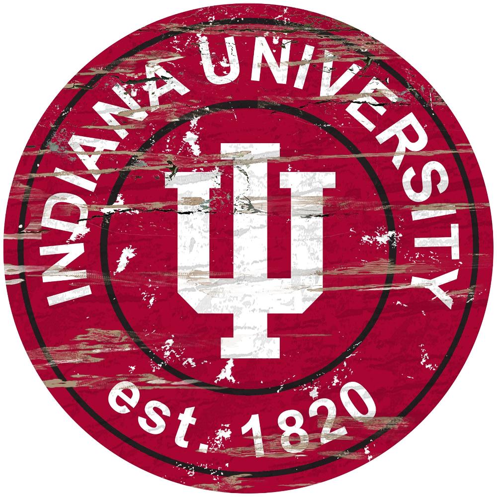 Fan Creations Indiana Distressed 24" Circle