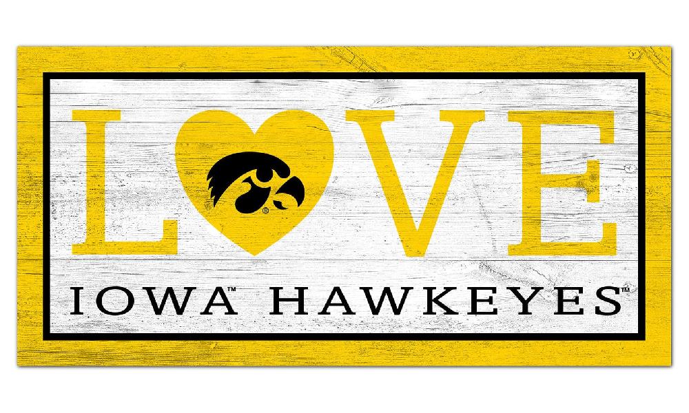 fan creations Iowa Love 6x12 Sign