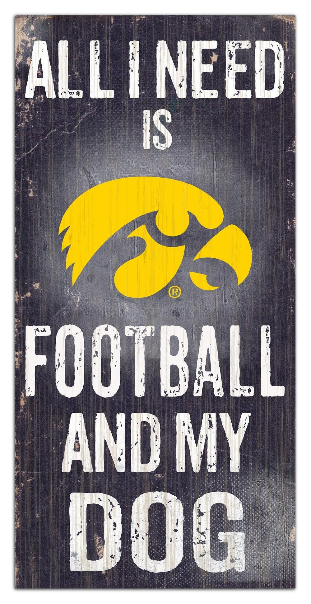 fan creations Iowa My Dog 6x12 Sign