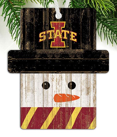fan creations Iowa State Snowman Ornament