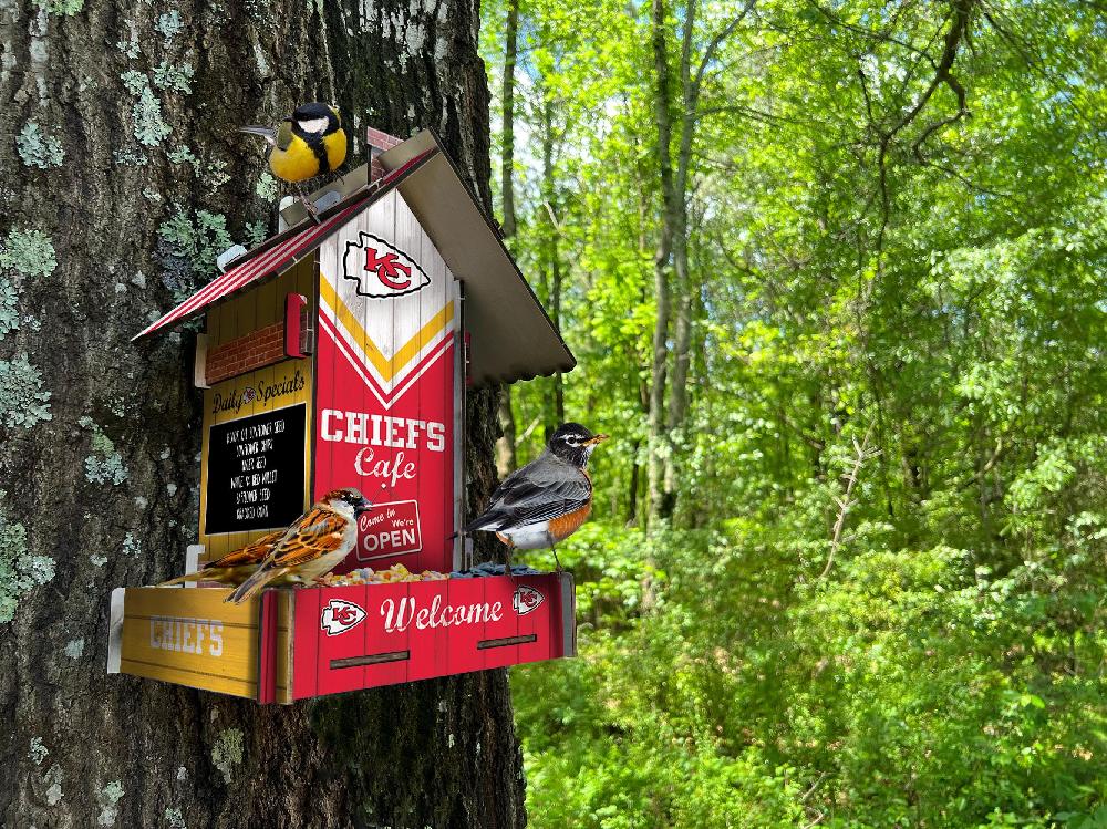 fan creations Kansas City Chiefs Bird Feeder