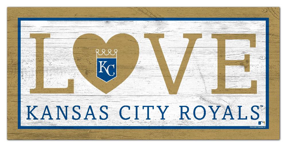 fan creations Kansas City Royals Love 6x12 Sign