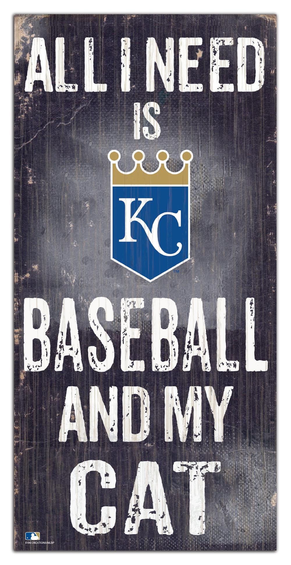 fan creations Kansas City Royals My Cat 6x12 Sign