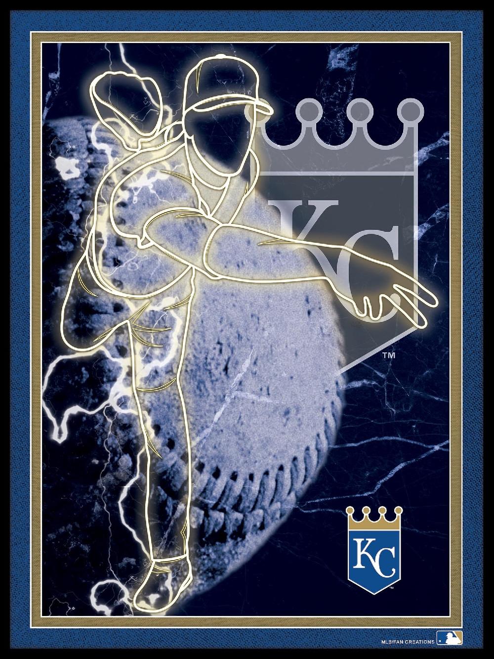 fan creations Kansas City Royals Neon Player 12x16