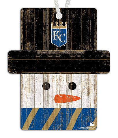fan creations Kansas City Royals Snowman Ornament