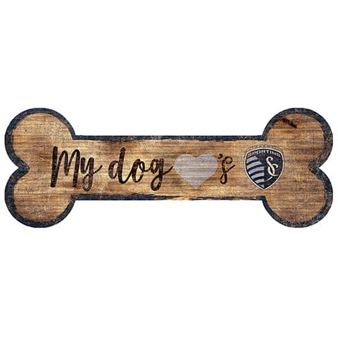 fan creations Kansas City Sporting Dog Bone Sign